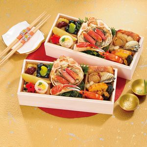 ふく吉 海鮮おせち二段重「華鼓」(2人用)